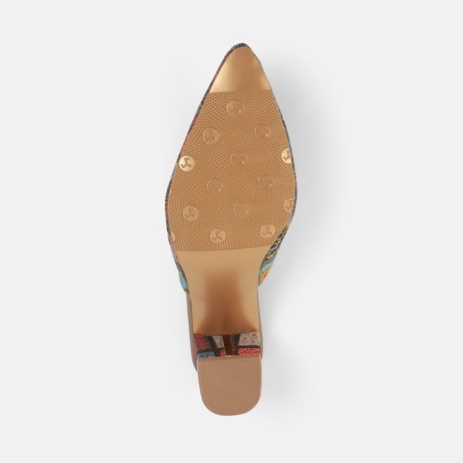 Mochi Women Antic-gold Ethnic Slip Ons (SKU: 35-2817-28-37)