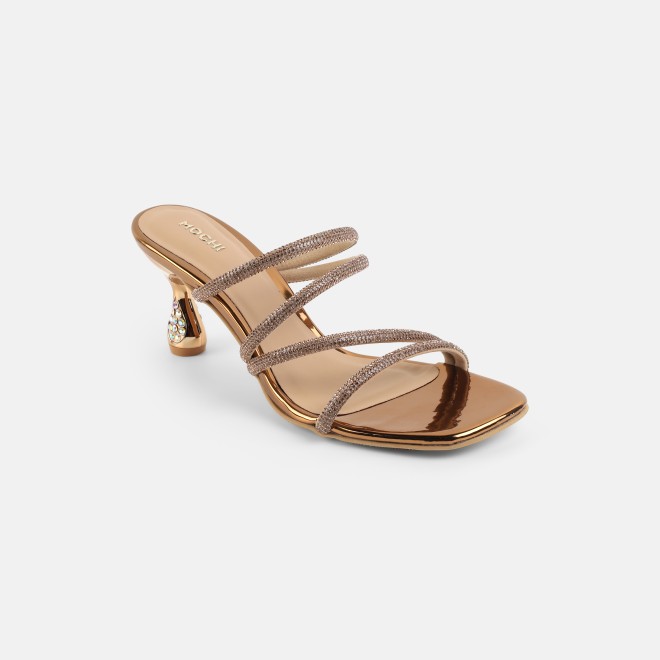 Mochi Women Antic-gold Party Sandals (SKU: 35-2894-28-36)