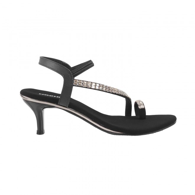 Mochi Women Black Party Sandals (SKU: 35-322-11-40)