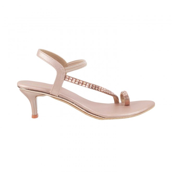 Mochi Women Rose-Gold Party Sandals (SKU: 35-322-52-37)