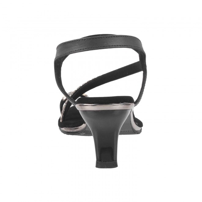 Mochi Women Black Party Sandals (SKU: 35-322-11-40)