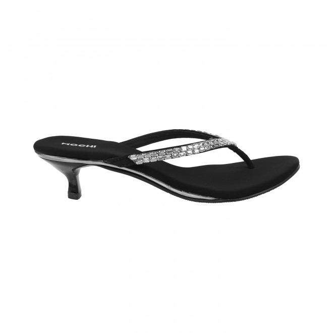 Mochi Women Black Party Sandals (SKU: 35-324-11-39)
