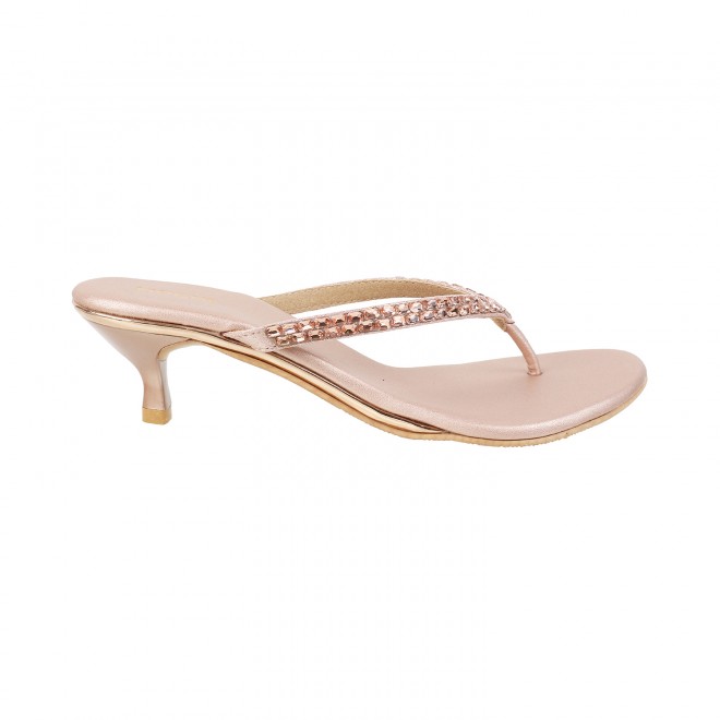 Mochi Women Rose-Gold Party Sandals (SKU: 35-324-52-37)