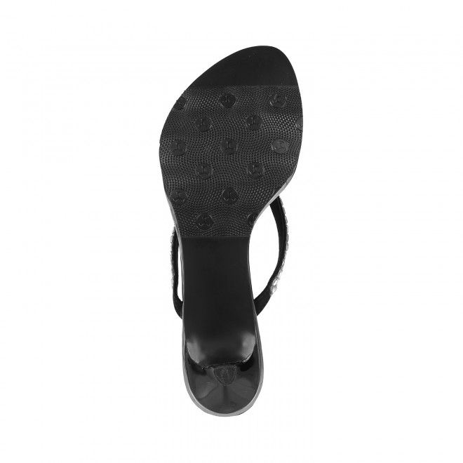 Mochi Women Black Party Sandals (SKU: 35-324-11-39)