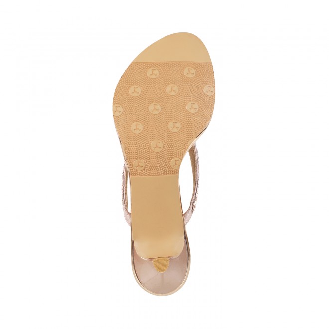 Mochi Women Rose-Gold Party Sandals (SKU: 35-324-52-37)