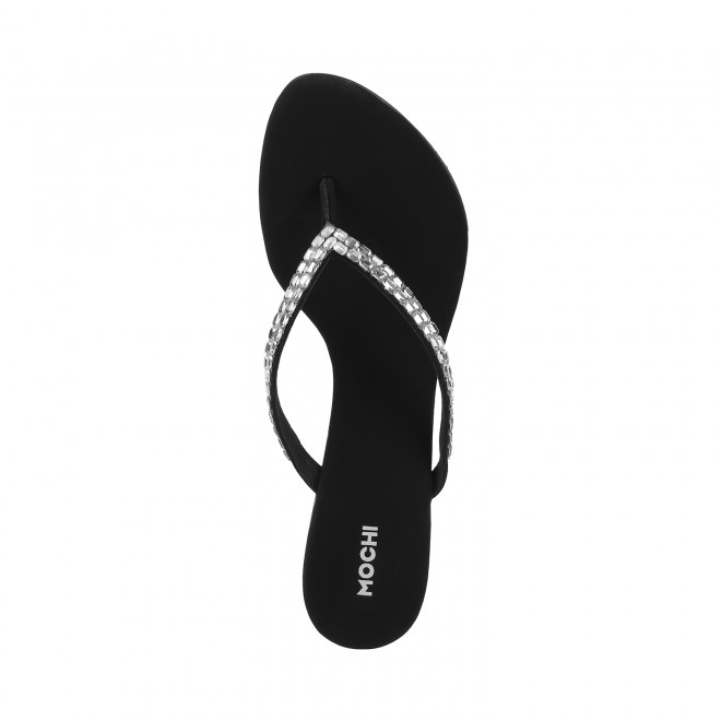 Mochi Women Black Party Sandals (SKU: 35-324-11-39)
