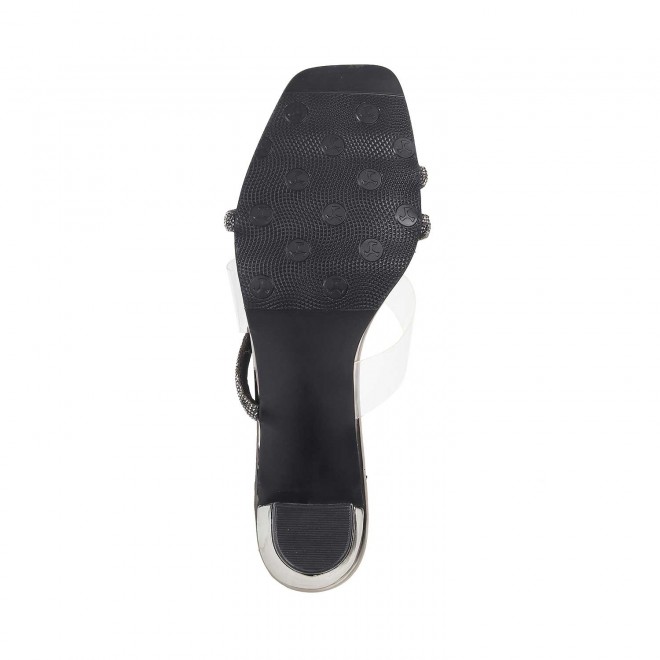 Mochi Women Gun-Metal Party Sandals (SKU: 35-328-29-41)
