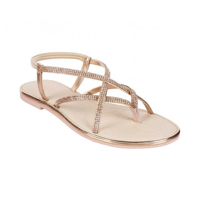 Mochi Women Rose-Gold Casual Sandals (SKU: 35-351-52-36)