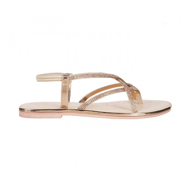 Mochi Women Rose-Gold Casual Sandals (SKU: 35-351-52-36)