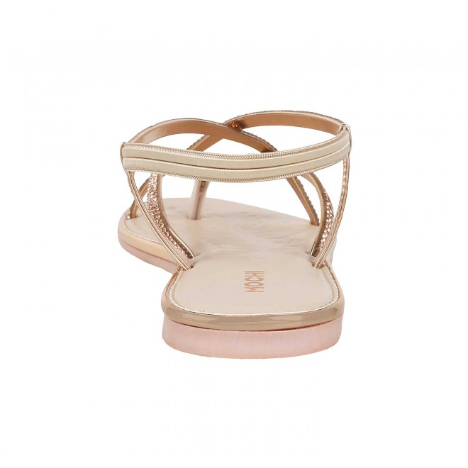 Mochi Women Rose-Gold Casual Sandals (SKU: 35-351-52-36)