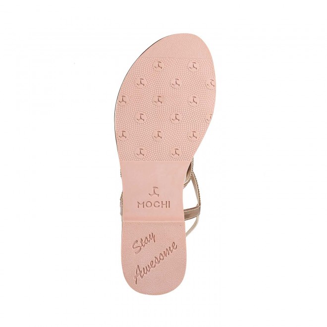 Mochi Women Rose-Gold Casual Sandals (SKU: 35-351-52-36)