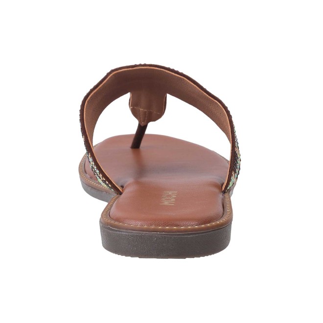 Mochi Women Brown Casual Slippers (SKU: 35-422-12-36)