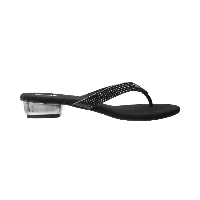 Mochi Women Black Casual Slippers (SKU: 35-4352-11-36)