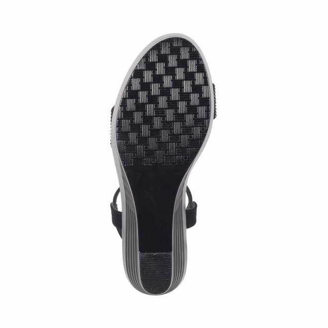 Mochi Women Black Party Sandals (SKU: 35-4528-11-36)