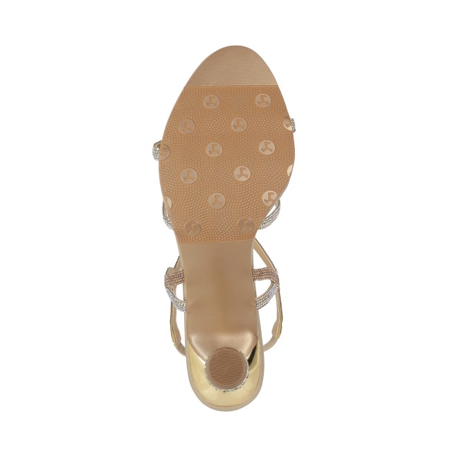 Mochi Women Gold Party Sandals (SKU: 35-474-15-36)