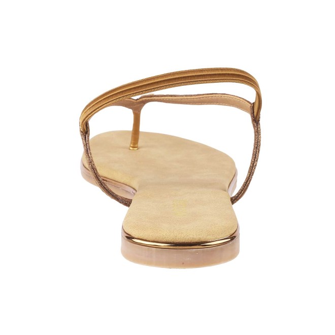 Mochi Women Antique-Gold Casual Sandals (SKU: 35-4771-28-36)