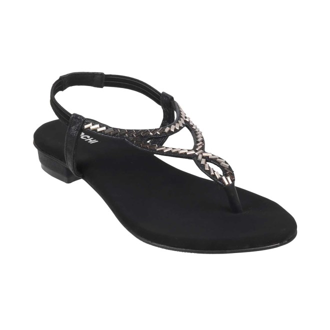 Mochi Women Black Casual Sandals (SKU: 35-4917-11-37)