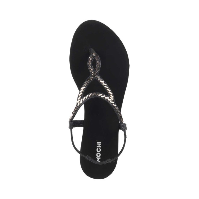 Mochi Women Black Casual Sandals (SKU: 35-4917-11-37)