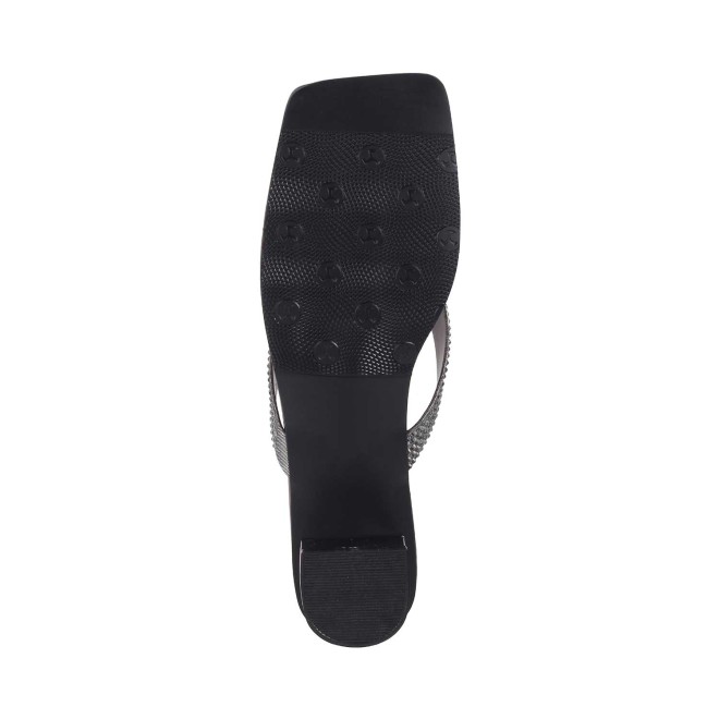 Mochi Women Gun-Metal Ethnic Slippers (SKU: 35-4990-29-36)