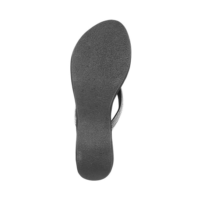 Mochi Women Black Party Slip Ons (SKU: 35-4995-11-36)