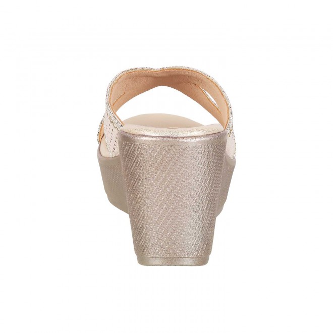 Mochi Women Gold Casual Sandals (SKU: 35-5013-15-36)