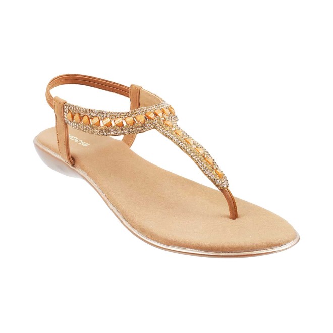 Women Antique-Gold Casual Sandals