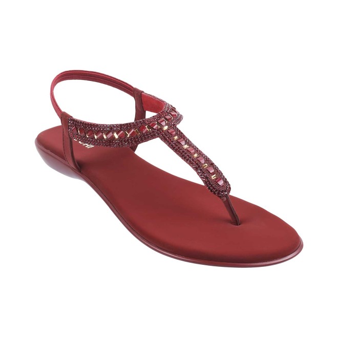 Mochi Women Maroon Casual Sandals (SKU: 35-5023-44-37)