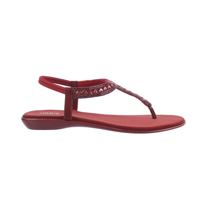 Mochi Women Maroon Casual Sandals (SKU: 35-5023-44-37)