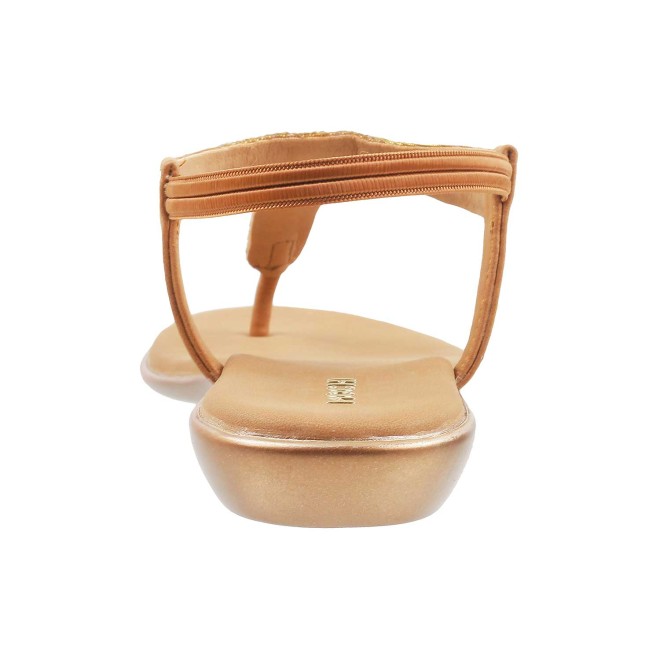 Mochi Women Antique-Gold Casual Sandals (SKU: 35-5023-28-37)