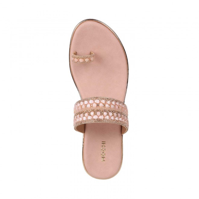 Mochi Women Peach Casual Slip Ons (SKU: 35-5024-80-38)