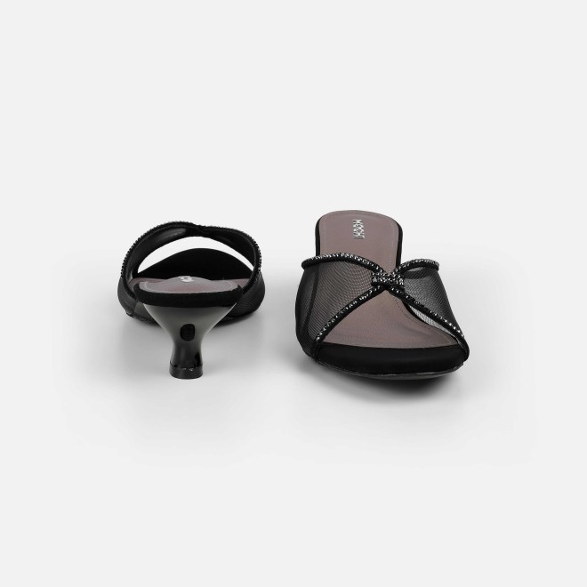 Mochi Women Black Party Slip Ons (SKU: 35-562-11-36)