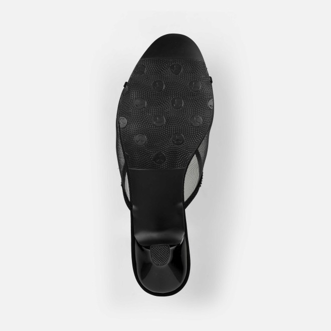 Mochi Women Black Party Slip Ons (SKU: 35-562-11-36)