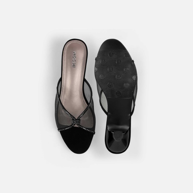 Mochi Women Black Party Slip Ons (SKU: 35-562-11-36)