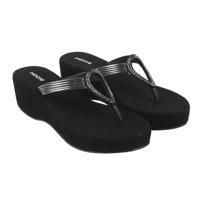 Mochi Women Black Casual Sandals (SKU: 35-800165-11-36)
