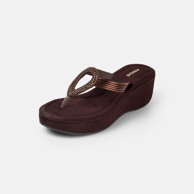 Mochi Women Bronze Casual Sandals (SKU: 35-800165-46-35)