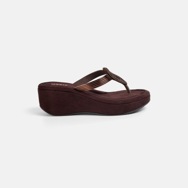 Mochi Women Bronze Casual Sandals (SKU: 35-800165-46-35)