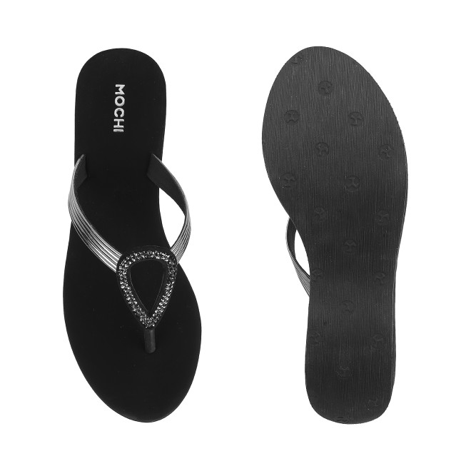 Mochi Women Black Casual Sandals (SKU: 35-800165-11-36)