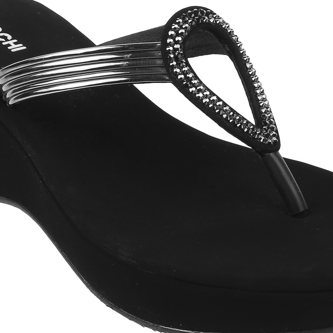 Mochi Women Black Casual Sandals (SKU: 35-800165-11-36)