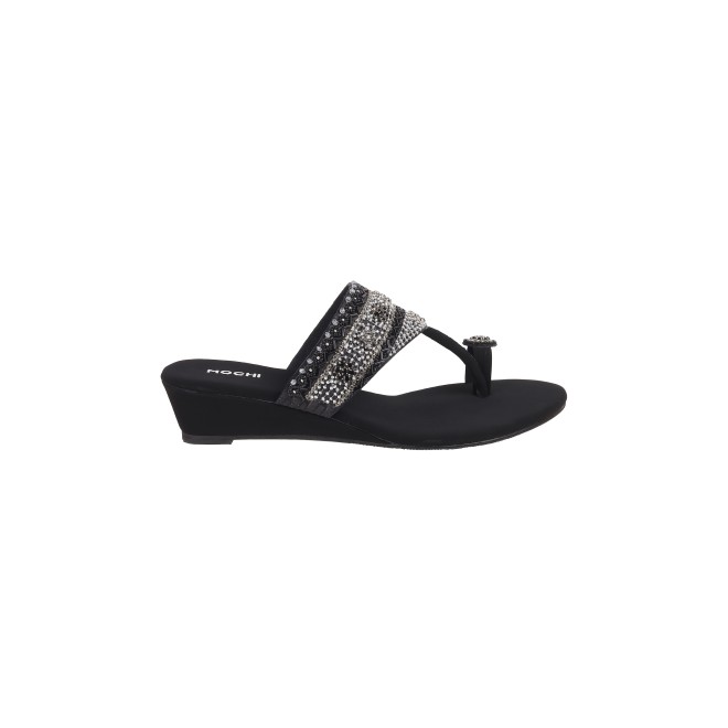 Mochi Women Black Wedding Slippers (SKU: 35-800492-11-36)