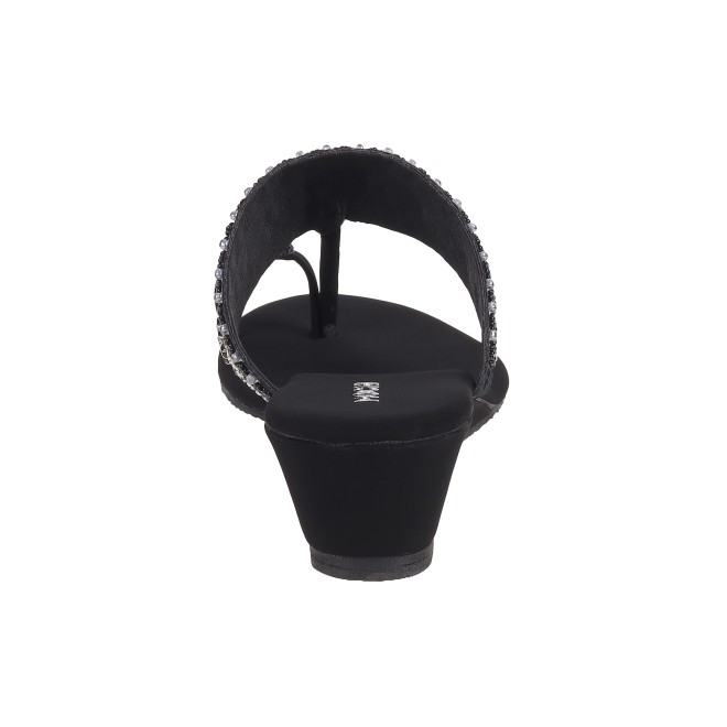 Mochi Women Black Wedding Slippers (SKU: 35-800492-11-36)