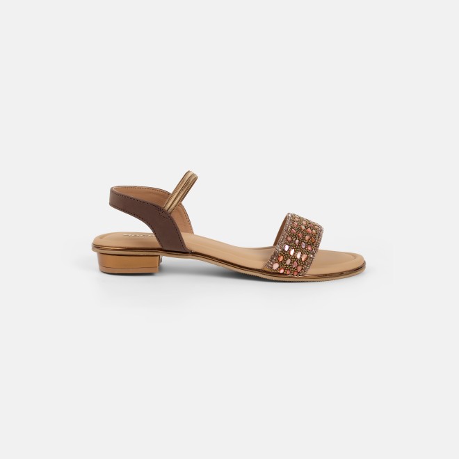 Mochi Women Antic-gold Wedding Sandals (SKU: 35-801419-28-36)