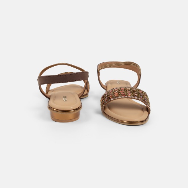 Mochi Women Antic-gold Wedding Sandals (SKU: 35-801419-28-36)