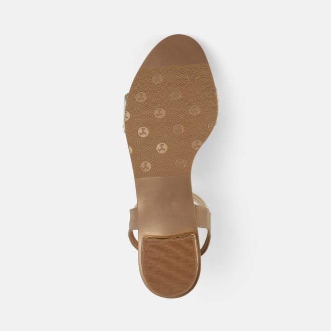 Mochi Women Gold Casual Sandals (SKU: 35-801419-15-37)