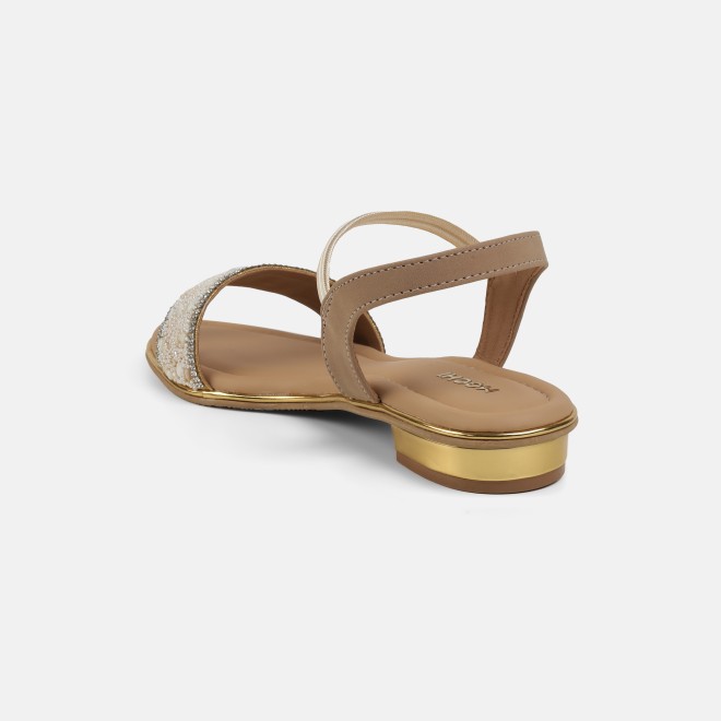 Mochi Women Gold Casual Sandals (SKU: 35-801419-15-37)