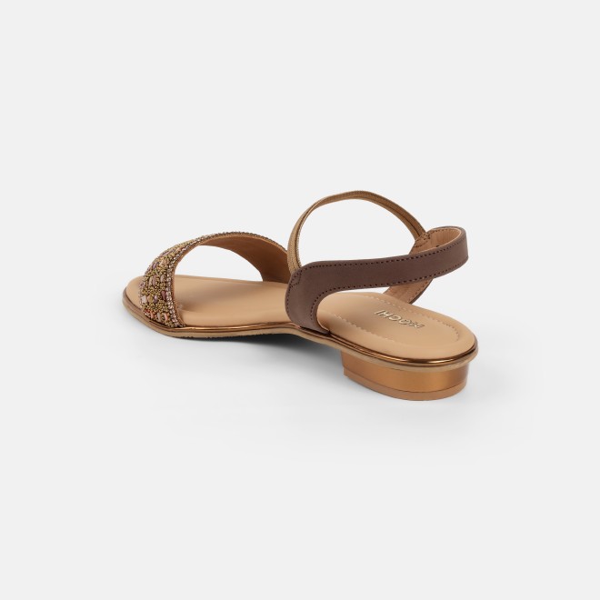 Mochi Women Antic-gold Wedding Sandals (SKU: 35-801419-28-36)