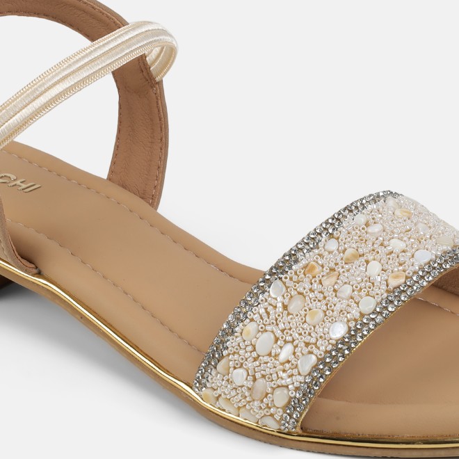 Mochi Women Gold Casual Sandals (SKU: 35-801419-15-37)