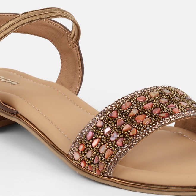 Mochi Women Antic-gold Wedding Sandals (SKU: 35-801419-28-36)