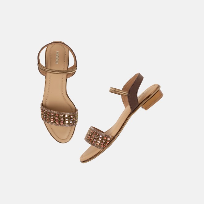 Mochi Women Antic-gold Wedding Sandals (SKU: 35-801419-28-36)