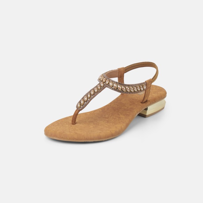 Mochi Women Antic-gold Casual Sandals (SKU: 35-801823-28-37)
