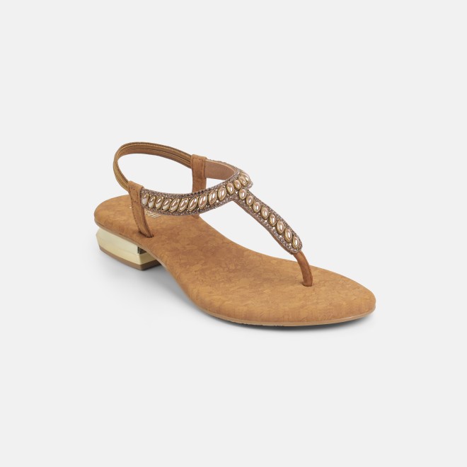 Mochi Women Antic-gold Casual Sandals (SKU: 35-801823-28-37)